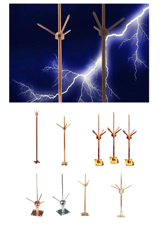 Conventional Lightning Arrester And Conductors